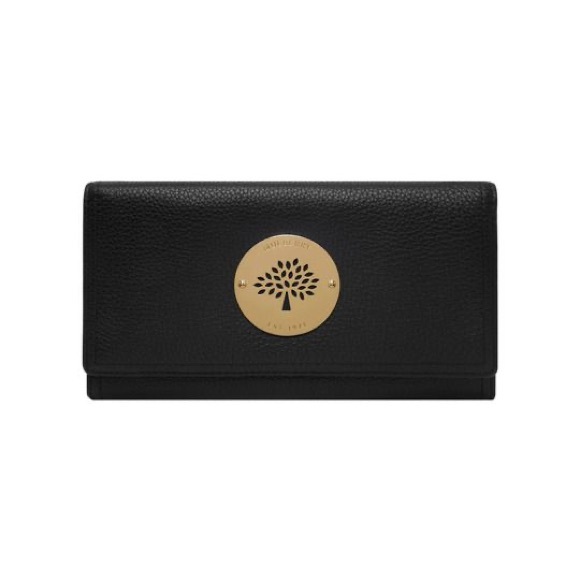 Mulberry Handbags - Mulberry Daria French Wallet with Gold Accent